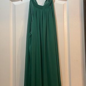 A long Green dress, Size M.